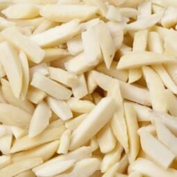 Blanched (Skinless) Almonds - Raw. Slivered